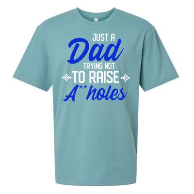 Dear Dad Funny Father Graphic Fatherhood Papa Gift Sueded Cloud Jersey T-Shirt