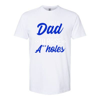 Dear Dad Funny Father Graphic Fatherhood Papa Gift Softstyle CVC T-Shirt