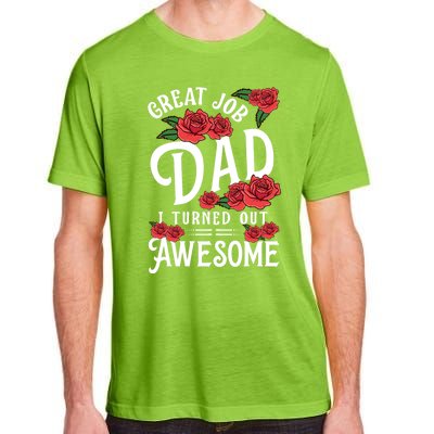 Dear Dad Funny Father Graphic Fatherhood Papa Cute Gift Adult ChromaSoft Performance T-Shirt