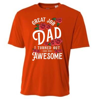 Dear Dad Funny Father Graphic Fatherhood Papa Cute Gift Cooling Performance Crew T-Shirt