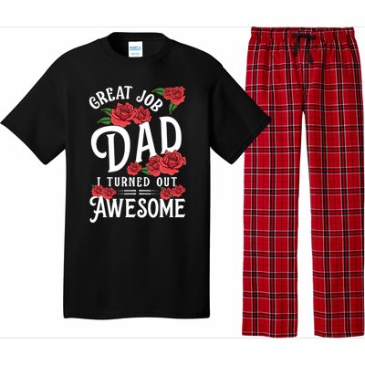 Dear Dad Funny Father Graphic Fatherhood Papa Cute Gift Pajama Set