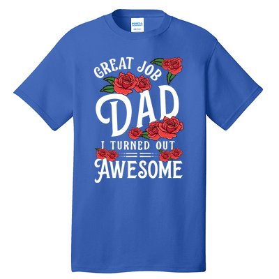 Dear Dad Funny Father Graphic Fatherhood Papa Cute Gift Tall T-Shirt