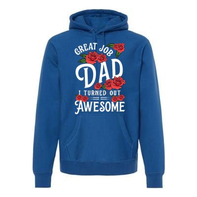 Dear Dad Funny Father Graphic Fatherhood Papa Cute Gift Premium Hoodie