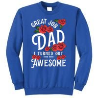 Dear Dad Funny Father Graphic Fatherhood Papa Cute Gift Tall Sweatshirt