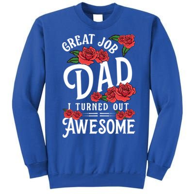 Dear Dad Funny Father Graphic Fatherhood Papa Cute Gift Tall Sweatshirt