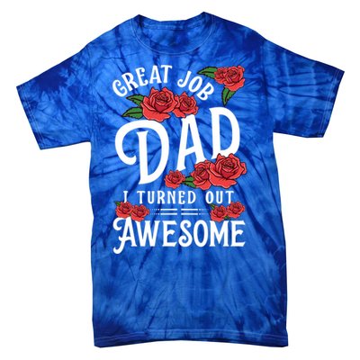 Dear Dad Funny Father Graphic Fatherhood Papa Cute Gift Tie-Dye T-Shirt