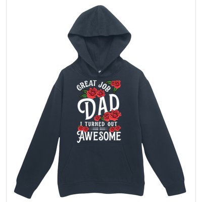 Dear Dad Funny Father Graphic Fatherhood Papa Cute Gift Urban Pullover Hoodie