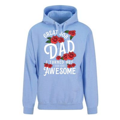 Dear Dad Funny Father Graphic Fatherhood Papa Cute Gift Unisex Surf Hoodie