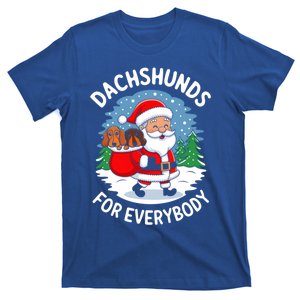 Doxie Dachshunds For Everybody Funny Santa Christmas Gift T-Shirt