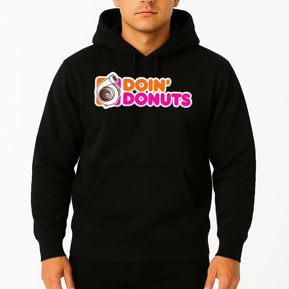 Doin' Donuts Funny Racing & Drift Car Enthusiast Hoodie