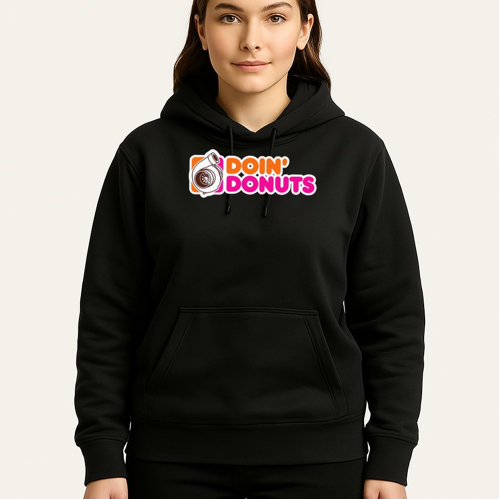 Doin' Donuts Funny Racing & Drift Car Enthusiast Hoodie