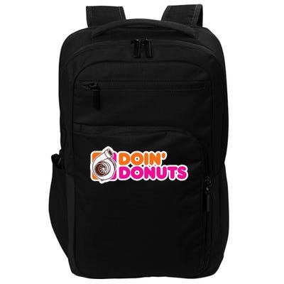 Doin' Donuts Funny Racing & Drift Car Enthusiast Impact Tech Backpack