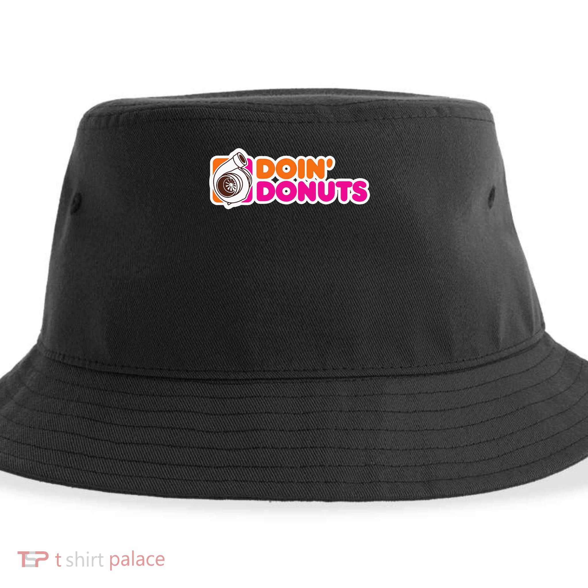 Doin' Donuts Funny Racing & Drift Car Enthusiast Sustainable Bucket Hat