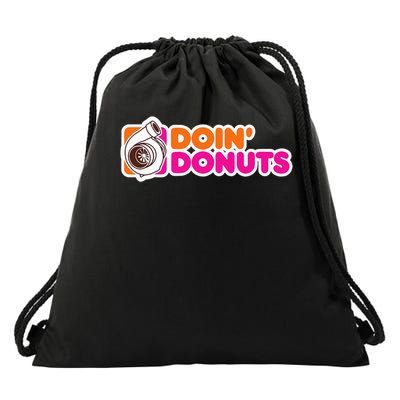 Doin' Donuts Funny Racing & Drift Car Enthusiast Drawstring Bag