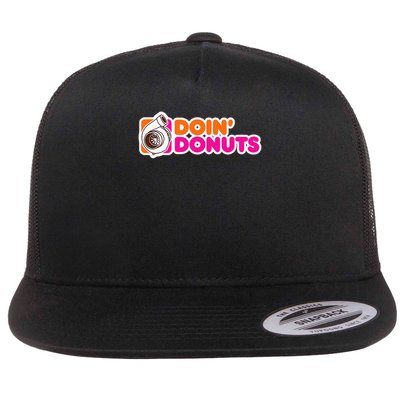 Doin' Donuts Funny Racing & Drift Car Enthusiast Flatbill Hat