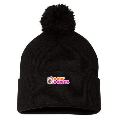 Doin' Donuts Funny Racing & Drift Car Enthusiast Pom Pom 12in Knit Beanie