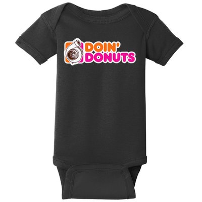 Doin' Donuts Funny Racing & Drift Car Enthusiast Baby Bodysuit