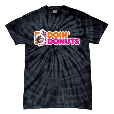 Doin' Donuts Funny Racing & Drift Car Enthusiast Tie-Dye T-Shirt