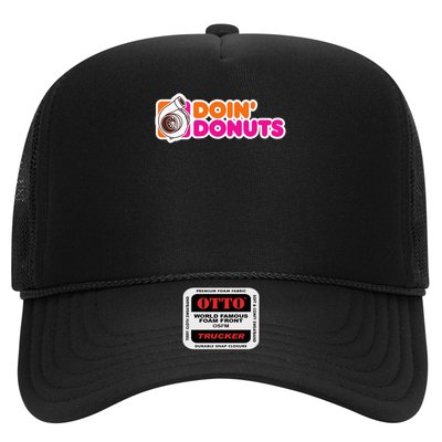 Doin' Donuts Funny Racing & Drift Car Enthusiast Trucker Hat