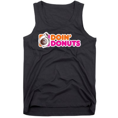 Doin' Donuts Funny Racing & Drift Car Enthusiast Tank Top