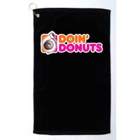 Doin' Donuts Funny Racing & Drift Car Enthusiast Golf Towel