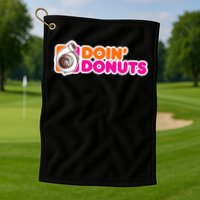 Doin' Donuts Funny Racing & Drift Car Enthusiast Golf Towel