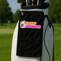 Doin' Donuts Funny Racing & Drift Car Enthusiast Golf Towel