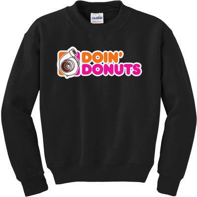 Doin' Donuts Funny Racing & Drift Car Enthusiast Kids Sweatshirt