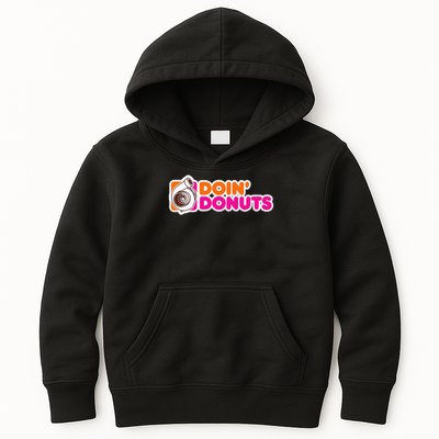 Doin' Donuts Funny Racing & Drift Car Enthusiast Kids Hoodie