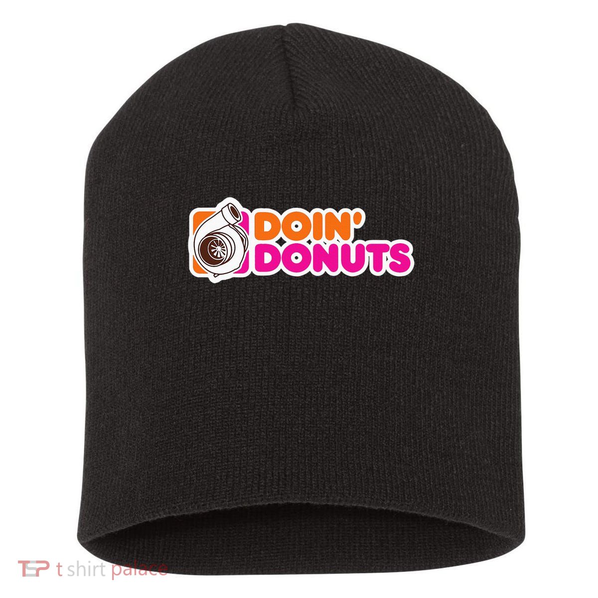Doin' Donuts Funny Racing & Drift Car Enthusiast Short Acrylic Beanie