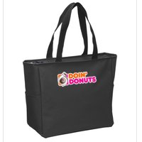 Doin' Donuts Funny Racing & Drift Car Enthusiast Zip Tote Bag