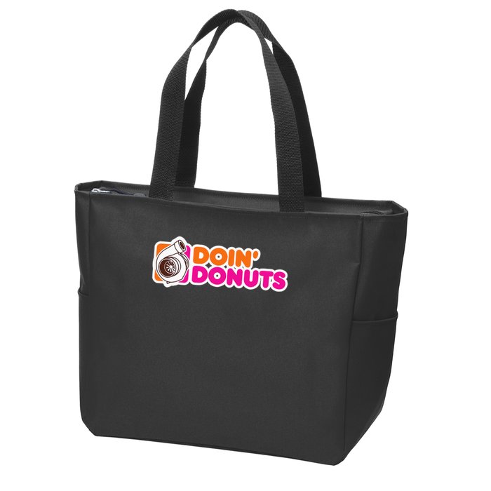 Doin' Donuts Funny Racing & Drift Car Enthusiast Zip Tote Bag