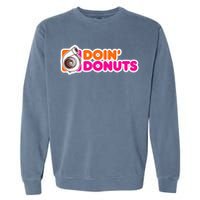 Doin' Donuts Funny Racing & Drift Car Enthusiast Garment-Dyed Sweatshirt
