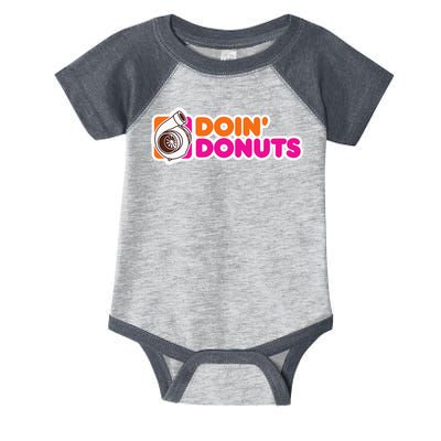Doin' Donuts Funny Racing & Drift Car Enthusiast Infant Baby Jersey Bodysuit