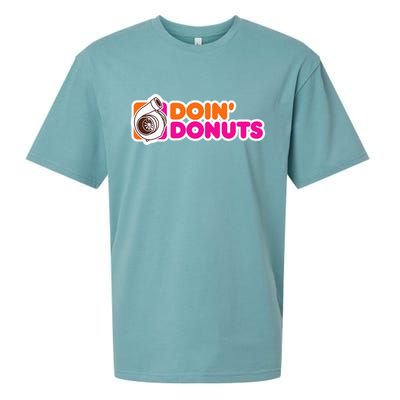 Doin' Donuts Funny Racing & Drift Car Enthusiast Sueded Cloud Jersey T-Shirt