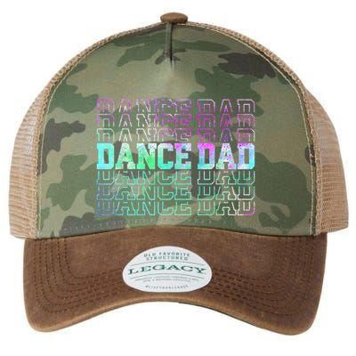 Dance Dad Funny Dancing Daddy Proud Dancer Dad Fathers Day Legacy Tie Dye Trucker Hat