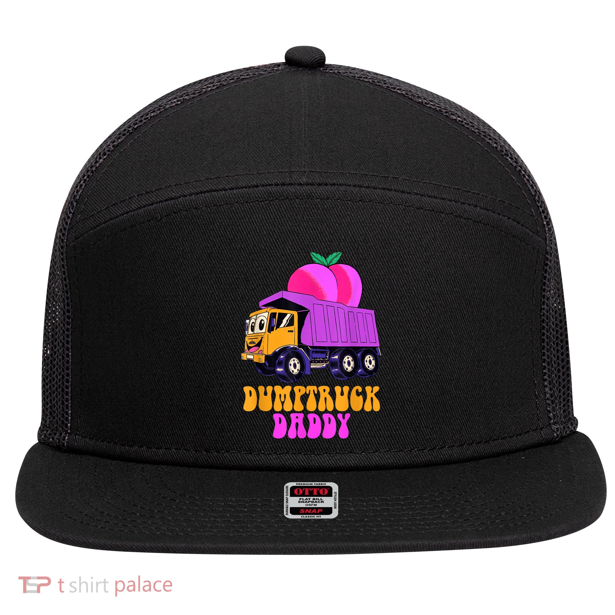 Dumptruck Daddy Funny 7 Panel Mesh Trucker Snapback Hat