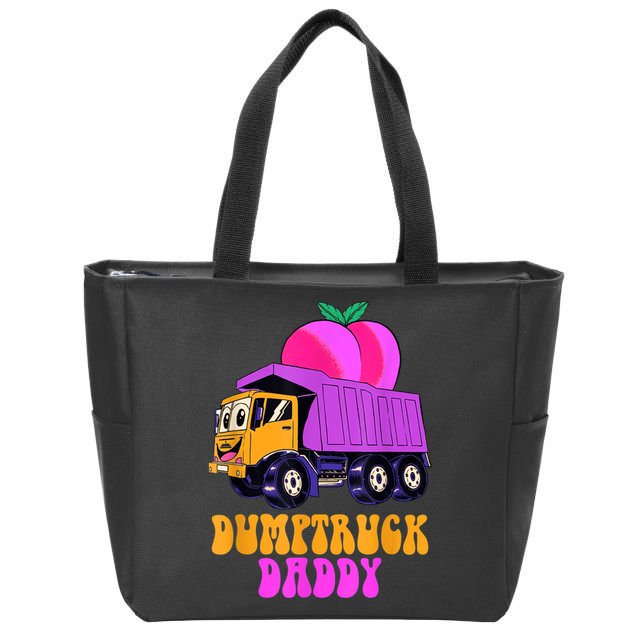 Dumptruck Daddy Funny Zip Tote Bag