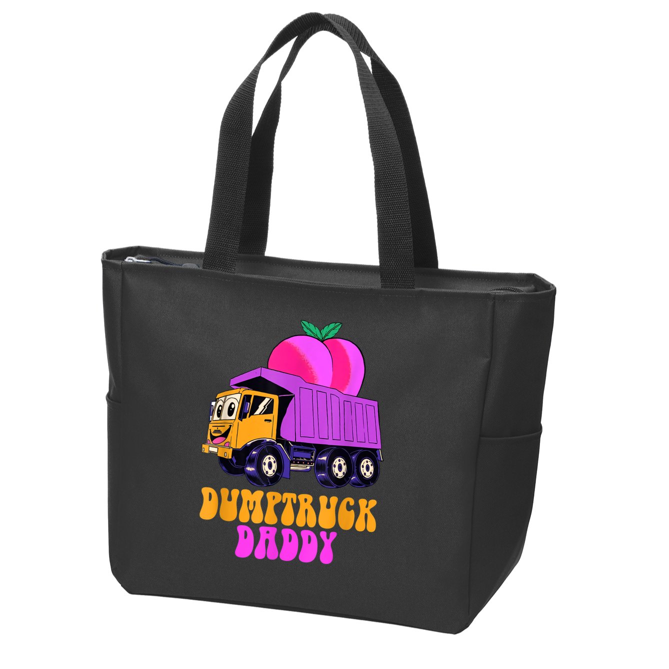 Dumptruck Daddy Funny Zip Tote Bag