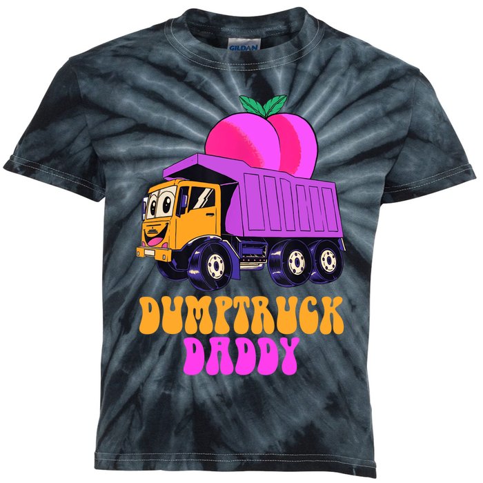 Dumptruck Daddy Funny Kids Tie-Dye T-Shirt