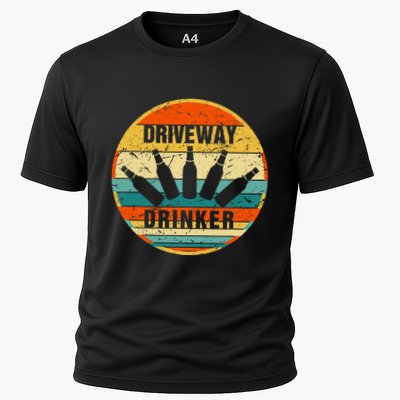 Driveway Drinker Funny Drinking Lover Humor For Dad Daddy Performance Shirt