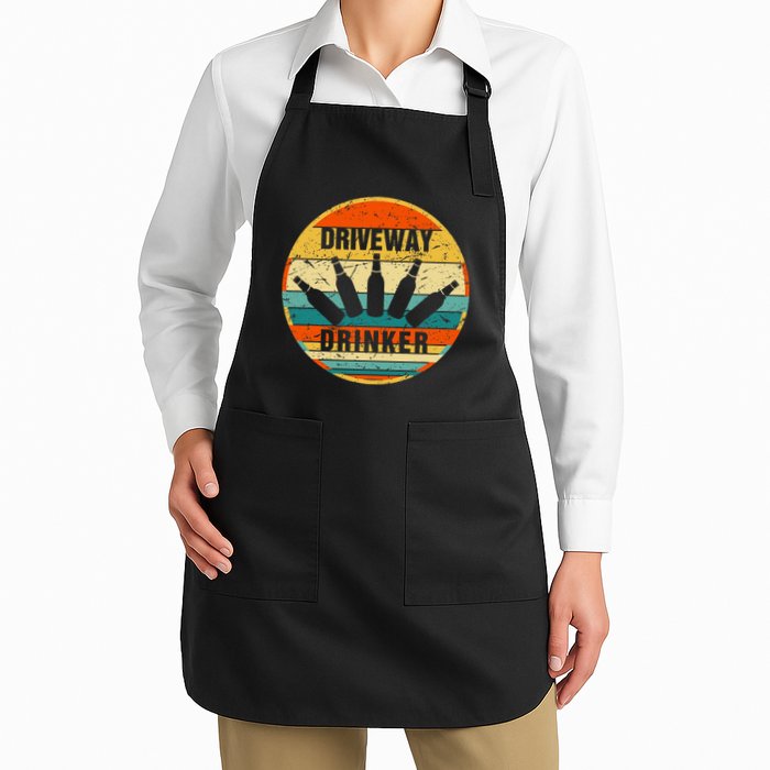 Driveway Drinker Funny Drinking Lover Humor For Dad Daddy Apron
