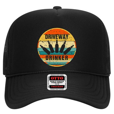 Driveway Drinker Funny Drinking Lover Humor For Dad Daddy Trucker Hat