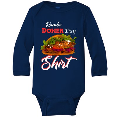 Doner Day Fan Top Fashion Kebab Tourism Gift Baby Long Sleeve Bodysuit