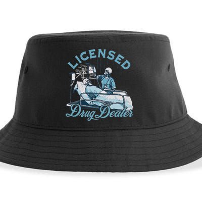 Drug Dealer Funny Nurse Doctor Humor Sustainable Bucket Hat