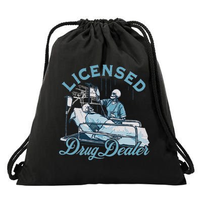 Drug Dealer Funny Nurse Doctor Humor Drawstring Bag