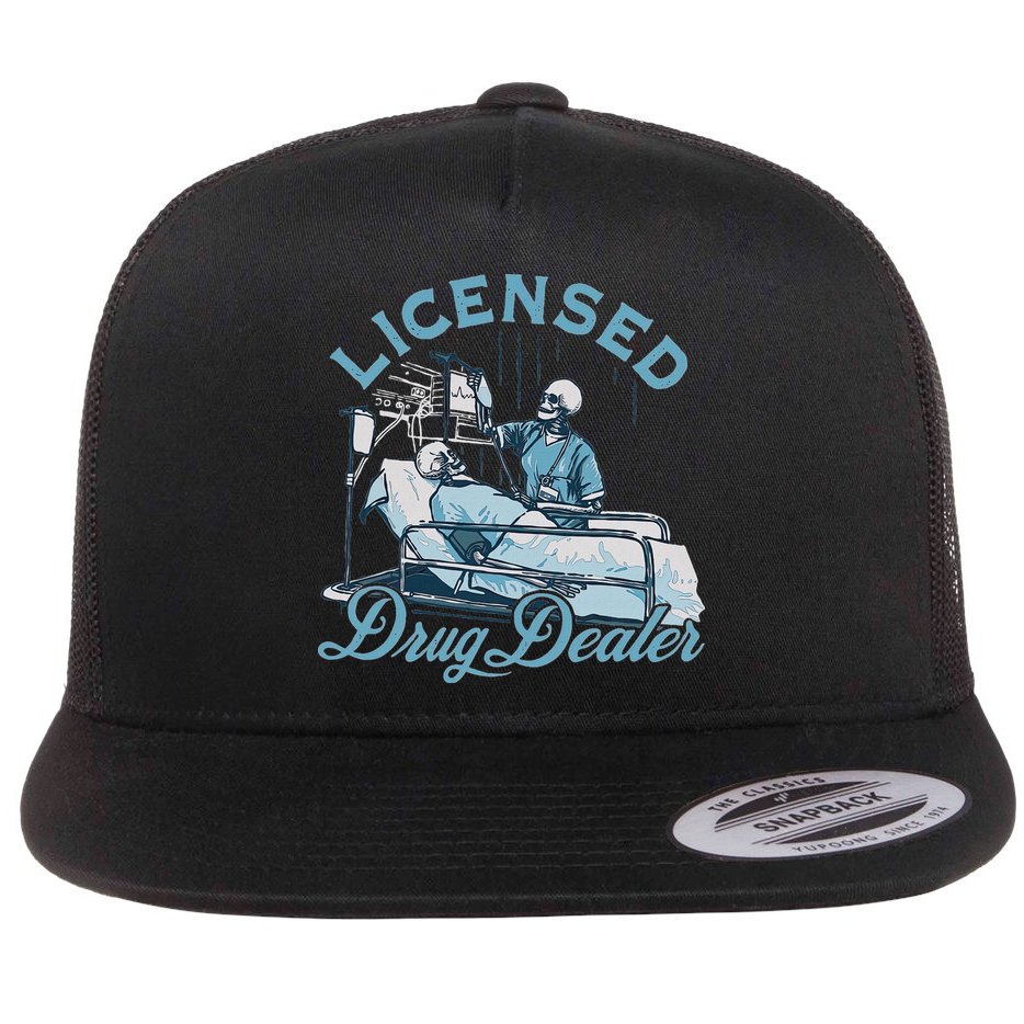 Drug Dealer Funny Nurse Doctor Humor Flat Bill Trucker Hat