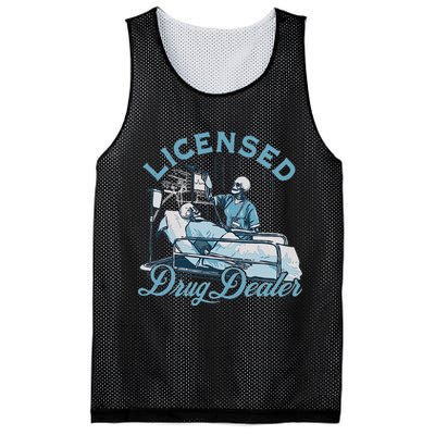 Drug Dealer Funny Nurse Doctor Humor Mesh Reversible Basketball Jersey Tank