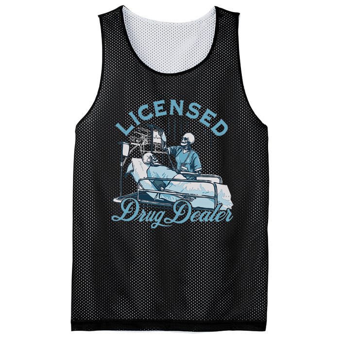 Drug Dealer Funny Nurse Doctor Humor Mesh Reversible Basketball Jersey Tank