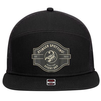 Desert Dad Fun Logo Stinger Spotting! 7 Panel Mesh Trucker Snapback Hat